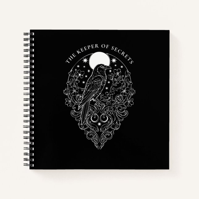 Raven Celestial Halloween  Notebook (Front)