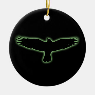 Raven Ceramic Ornament