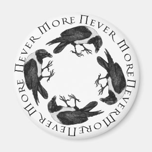 Raven Circle Magnet