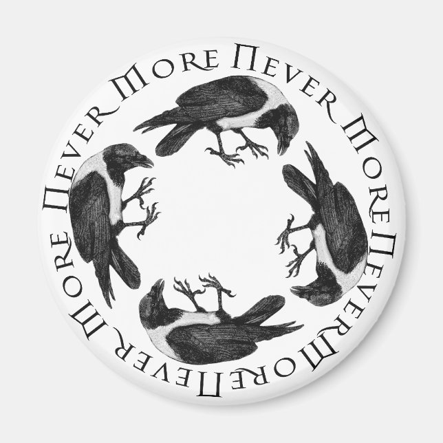 Raven Circle Magnet (Front)