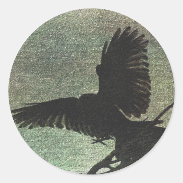 Raven Classic Round Sticker (Front)