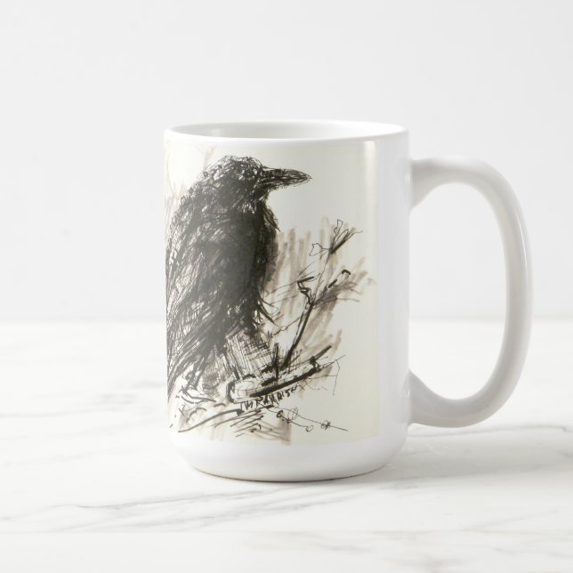 raven coffee mug (Right)