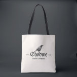 Raven Crest Always Learning Tote Bag<br><div class="desc">Gothic raven crest on a cream backdrop,  ESTD 2030,  highlighting lifelong learning with a vintage,  monochrome vibe and scholarly aura.</div>