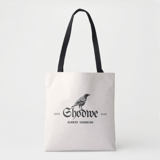 Raven Crest Always Learning Tote Bag (Front)