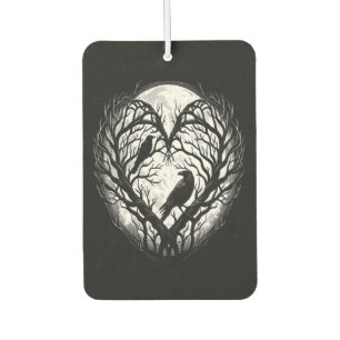 Raven Crow Heart Tree Air Freshener