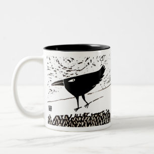 raven / crow totem mug