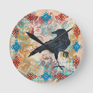 Raven Crow Wall Clock