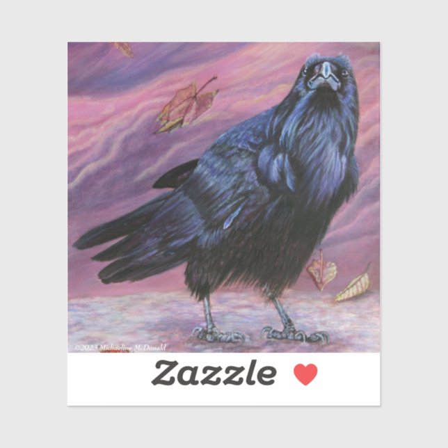 Raven Custom-Cut Vinyl Sticker (Sheet)