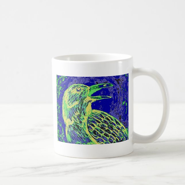 raven day glow coffee mug (Right)