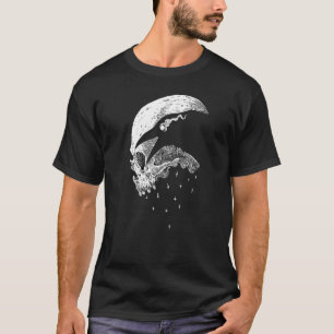 Raven Dead Skull Occult Gothic Metal Emo Pagan Nev T-Shirt