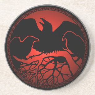 Raven Dessous de verre Corbeau Cadeau Corbeau & Cr