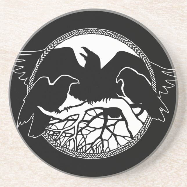 Raven Dessous de verre Corbeau Cadeau Corbeau & Cr (Devant)