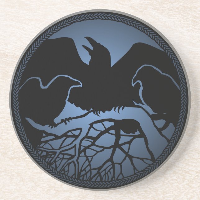 Raven Dessous de verre Corbeau Cadeau Corbeau & Cr (Devant)