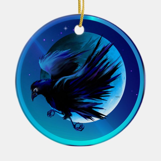 Raven et ornements de lune (Devant)