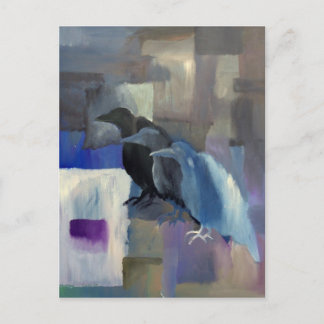 Raven Family Postcard
