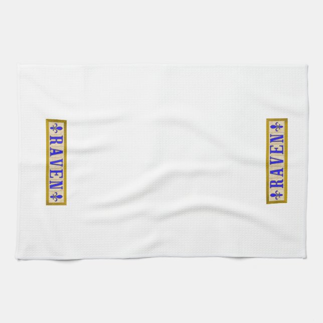 Raven Fleur de Lis Kitchen Towels (Horizontal)
