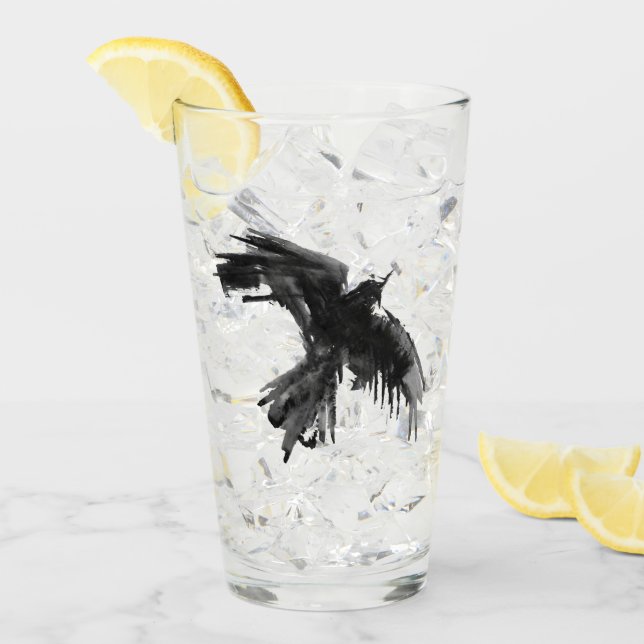 Raven Flight Solo Drinking Glass (Front Ice)