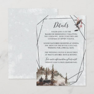 Raven, Forest, and Crescent Moon Details Card