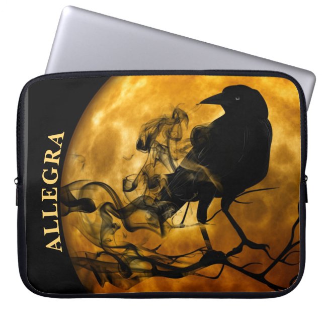 Raven Gel Laptop Sleeve (Front)