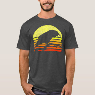 Raven Gothic Crow Norse Pagan Viking Retro Vintage T-Shirt