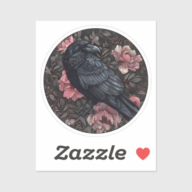 Raven gothic vintage flowers (Sheet)