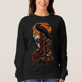 Raven & Haunted Graveyard Sweatshirt