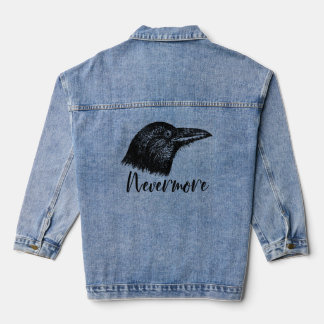 Raven Head with NEVERMORE Denim Jacket