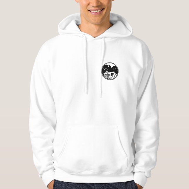Raven Hoodie Unisex Raven / Crow Art Shirts (Front)