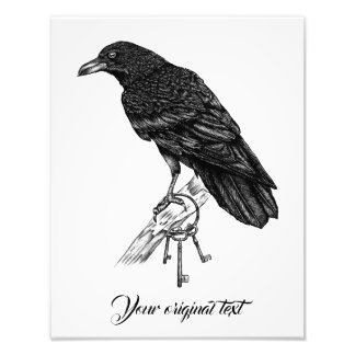 Raven keeper of the keys photo print