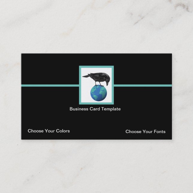 Raven logo business card (Front)