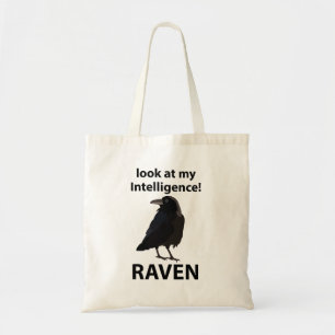 Raven Look At My Intelligence Raven Tote Bag