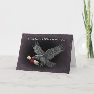 Raven Love Messenger Gothic Dark Valentine Love