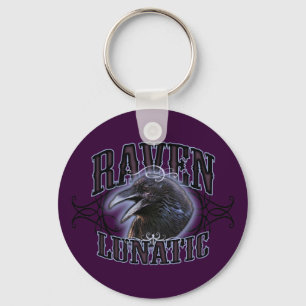 Raven Lunatic Keychain