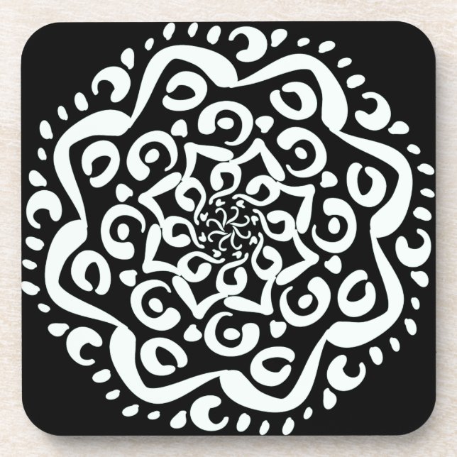 Raven Mandala Coaster (Front)