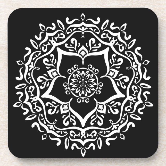 Raven Mandala Coaster (Front)