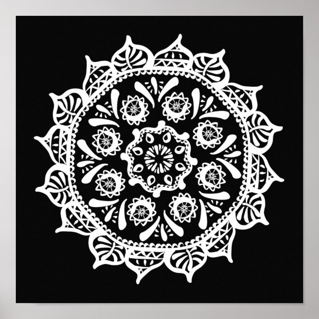 Raven Mandala Poster (Front)