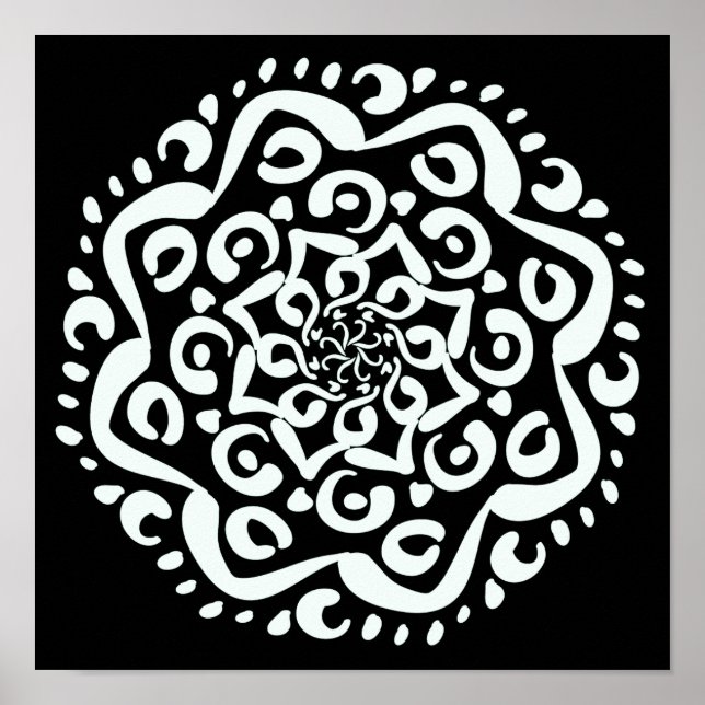 Raven Mandala Poster (Front)