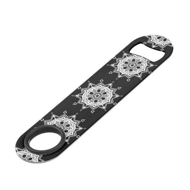 Raven Mandala Speed Bottle Opener (Front Angled)