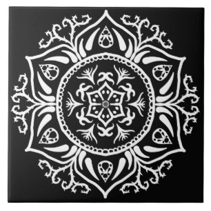 Raven Mandala Tile