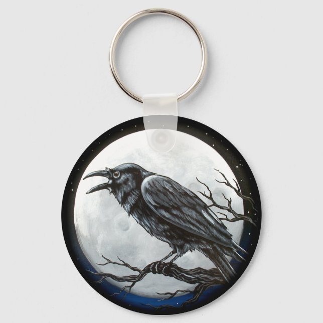 Raven Moon Keychain (Front)