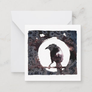 Raven Moon Postcard Style Notecard 