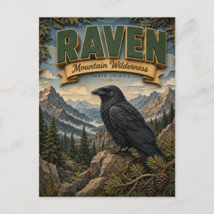 Raven Mountain Wilderness POPCUT Postcard
