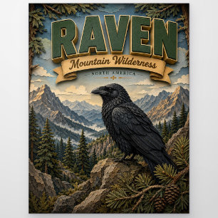 Raven Mountain Wilderness POPCUT Postcard