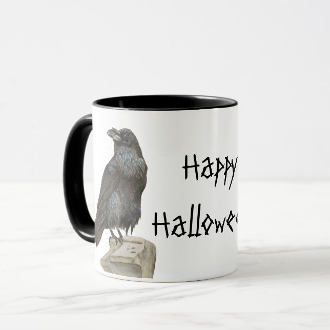 Raven Mug (Front Left)