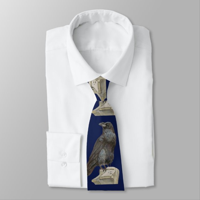 Raven Neck Tie (Tied)