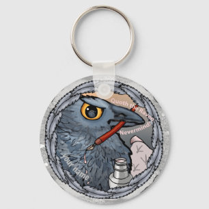 Raven Nevermind Keychain