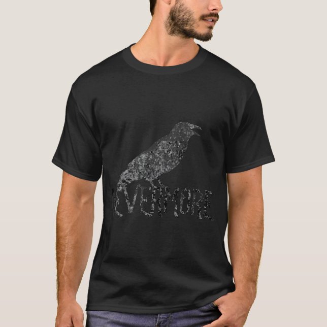 Raven Nevermore Halloween Literature boy T-Shirt (Front)