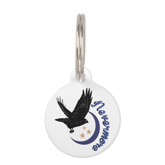 Raven Nevermore Pet Tag (Front)