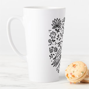 Raven of Transformation Latte Mug