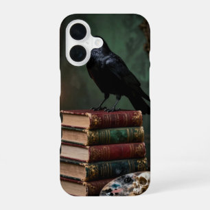 Raven on Old Books Dark Academia Case